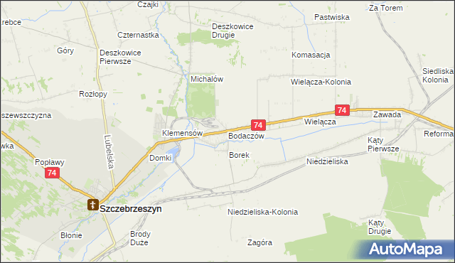 mapa Bodaczów, Bodaczów na mapie Targeo