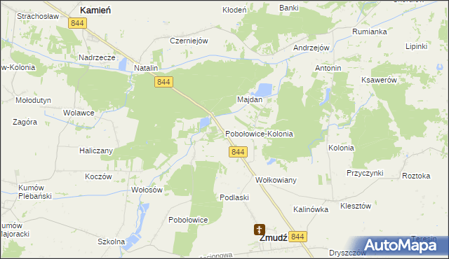mapa Pobołowice-Kolonia, Pobołowice-Kolonia na mapie Targeo