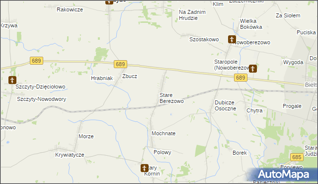 mapa Stare Berezowo, Stare Berezowo na mapie Targeo