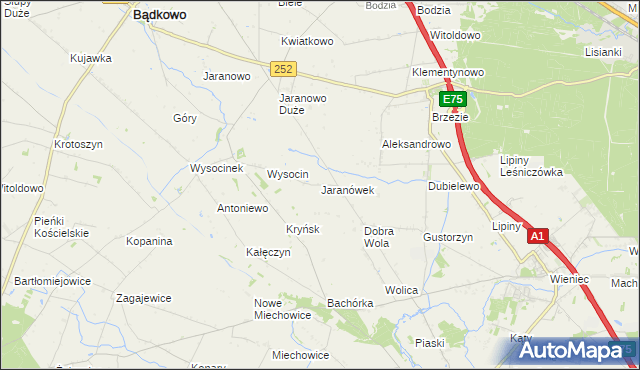 mapa Jaranówek, Jaranówek na mapie Targeo