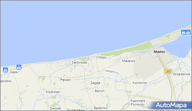 mapa Chłopy, Chłopy na mapie Targeo