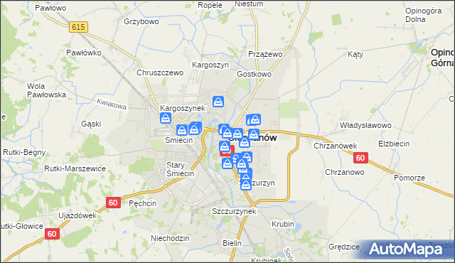 mapa Ciechanów, Ciechanów na mapie Targeo