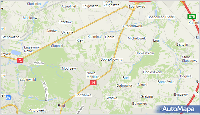 mapa Dobra-Nowiny, Dobra-Nowiny na mapie Targeo