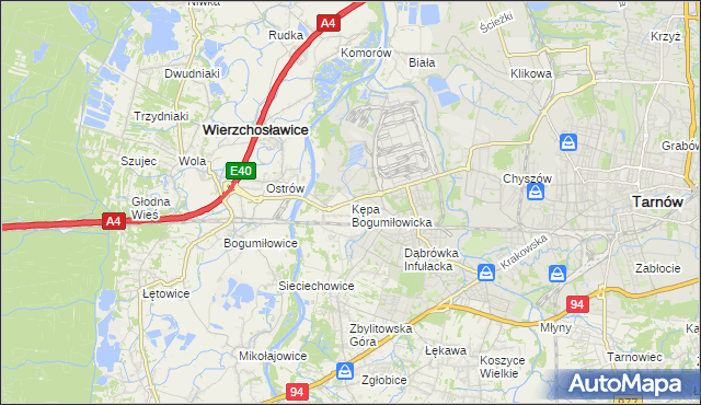 mapa Kępa Bogumiłowicka, Kępa Bogumiłowicka na mapie Targeo