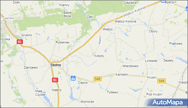 mapa Kobyły, Kobyły na mapie Targeo