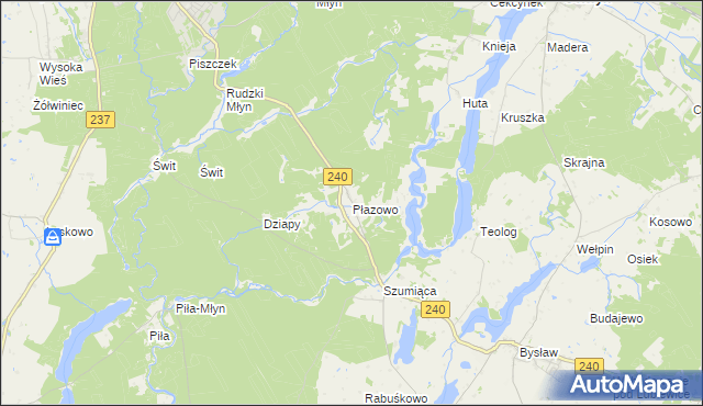 mapa Płazowo, Płazowo na mapie Targeo