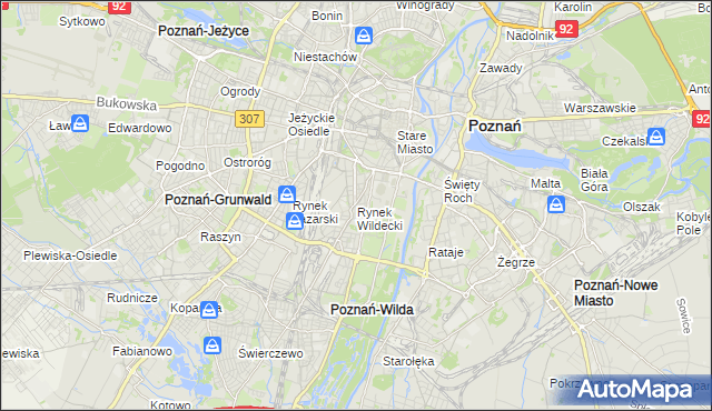 mapa Rynek Wildecki, Rynek Wildecki na mapie Targeo