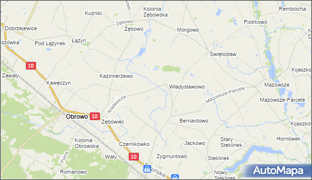 mapa Skrzypkowo, Skrzypkowo na mapie Targeo