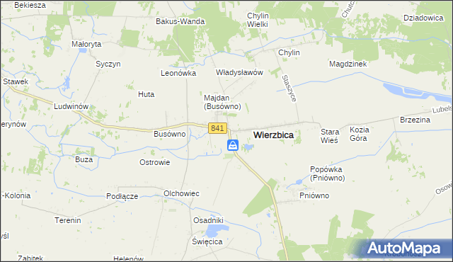 mapa Wierzbica-Osiedle, Wierzbica-Osiedle na mapie Targeo