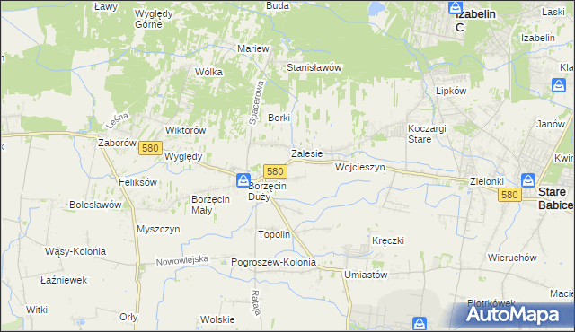 mapa Wierzbin, Wierzbin na mapie Targeo