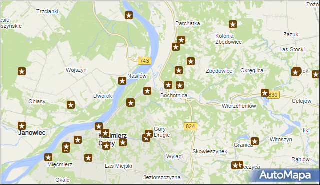 mapa Bochotnica, Bochotnica na mapie Targeo
