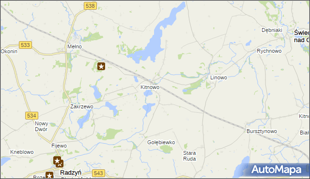 mapa Boguszewo gmina Gruta, Boguszewo gmina Gruta na mapie Targeo