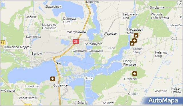 mapa Chmielnik gmina Ślesin, Chmielnik gmina Ślesin na mapie Targeo