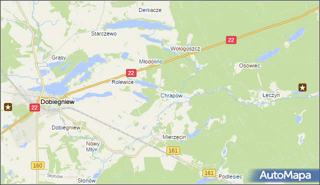mapa Chrapów, Chrapów na mapie Targeo