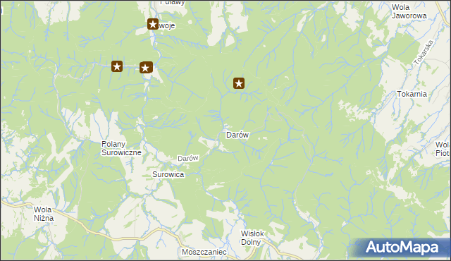 mapa Darów, Darów na mapie Targeo