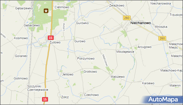 mapa Drachowo, Drachowo na mapie Targeo