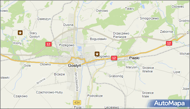 mapa Głogówko gmina Piaski, Głogówko gmina Piaski na mapie Targeo