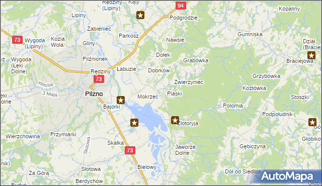 mapa Gołęczyna, Gołęczyna na mapie Targeo