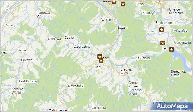 mapa Hoczew, Hoczew na mapie Targeo