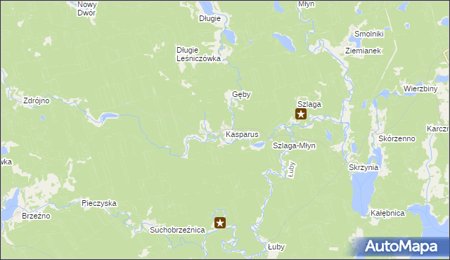 mapa Kasparus, Kasparus na mapie Targeo