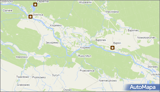 mapa Kiszewo, Kiszewo na mapie Targeo