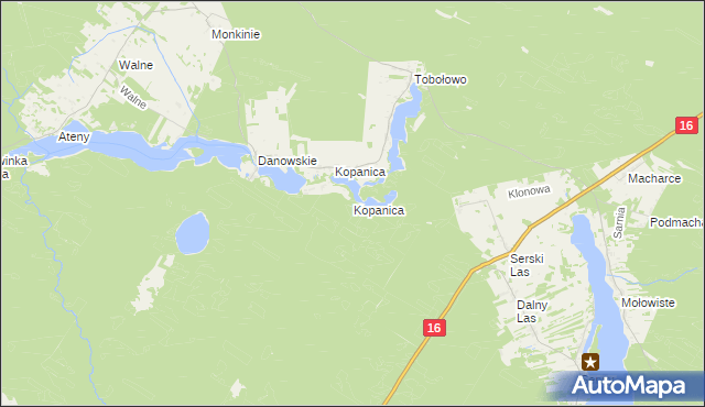 mapa Kopanica gmina Płaska, Kopanica gmina Płaska na mapie Targeo
