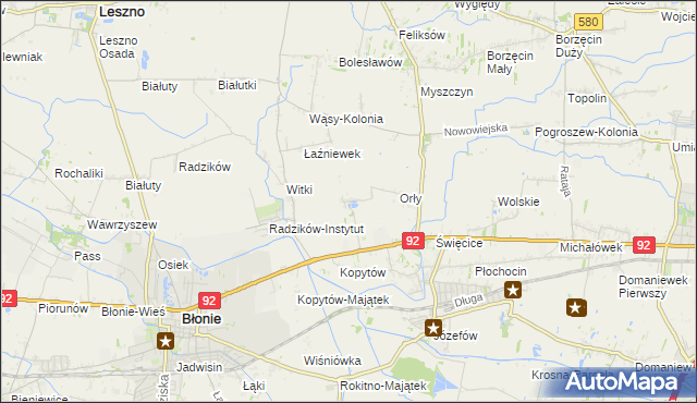 mapa Łaźniew, Łaźniew na mapie Targeo