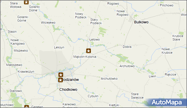 mapa Mąkolin, Mąkolin na mapie Targeo