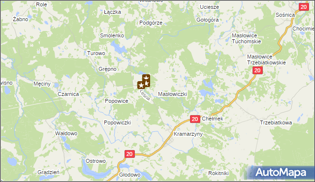 mapa Masłowiczki, Masłowiczki na mapie Targeo