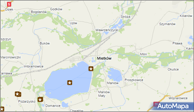 mapa Mietków, Mietków na mapie Targeo