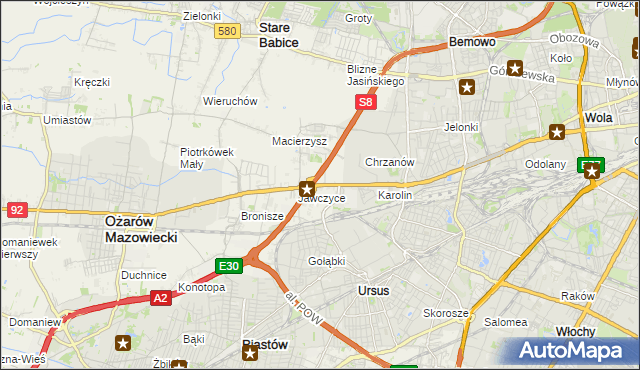 mapa Mory gmina Ożarów Mazowiecki, Mory gmina Ożarów Mazowiecki na mapie Targeo