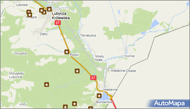 mapa Mosty Małe, Mosty Małe na mapie Targeo