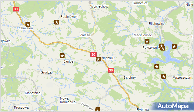 mapa Pasiecznik, Pasiecznik na mapie Targeo