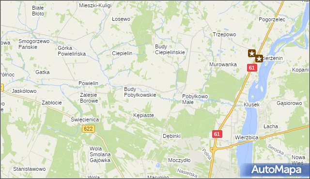 mapa Pobyłkowo Duże, Pobyłkowo Duże na mapie Targeo