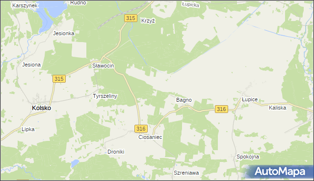 mapa Polanica, Polanica na mapie Targeo