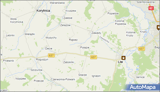 mapa Połazie, Połazie na mapie Targeo