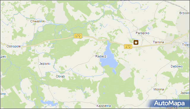 mapa Radacz, Radacz na mapie Targeo