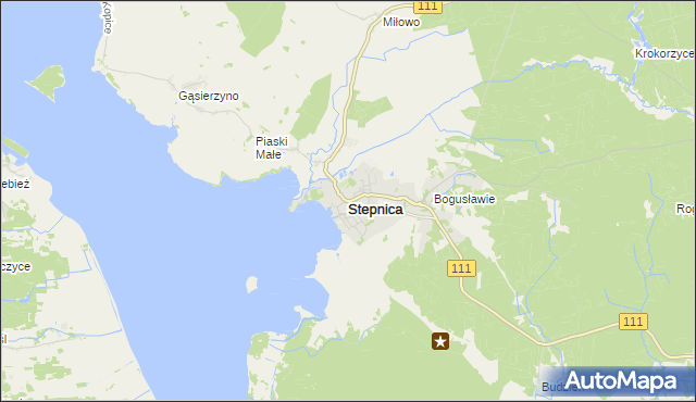mapa Stepnica, Stepnica na mapie Targeo