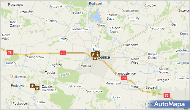 mapa Stopnica, Stopnica na mapie Targeo