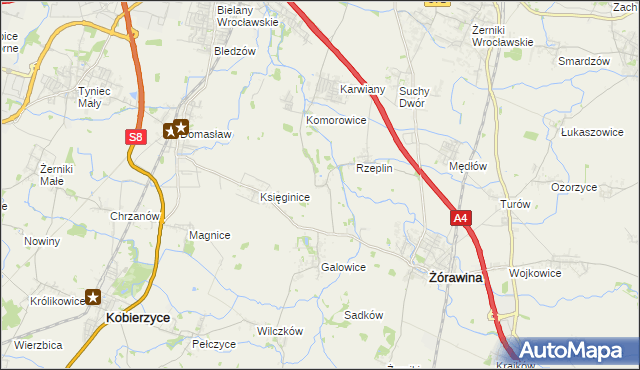 mapa Szukalice, Szukalice na mapie Targeo