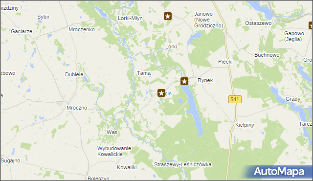 mapa Trzcin, Trzcin na mapie Targeo