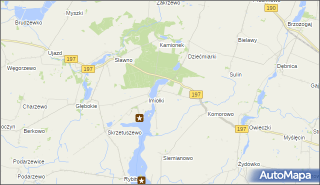 mapa Waliszewo gmina Kłecko, Waliszewo gmina Kłecko na mapie Targeo