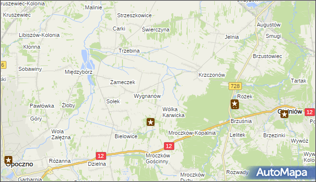 mapa Wólka Karwicka-Kolonia, Wólka Karwicka-Kolonia na mapie Targeo