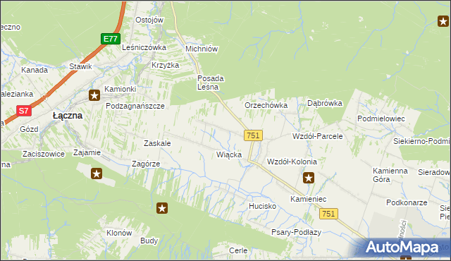 mapa Wzdół Rządowy, Wzdół Rządowy na mapie Targeo