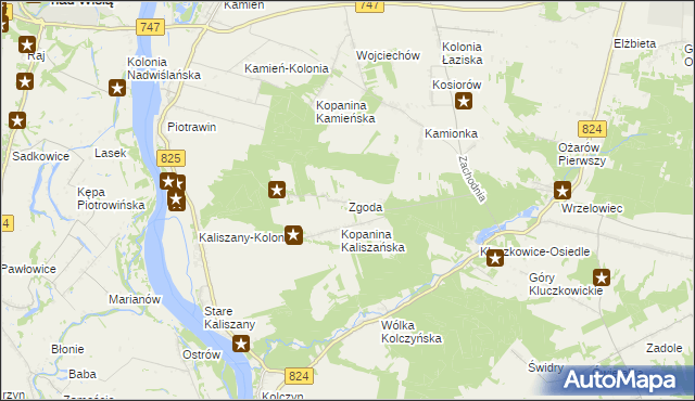 mapa Zgoda gmina Łaziska, Zgoda gmina Łaziska na mapie Targeo