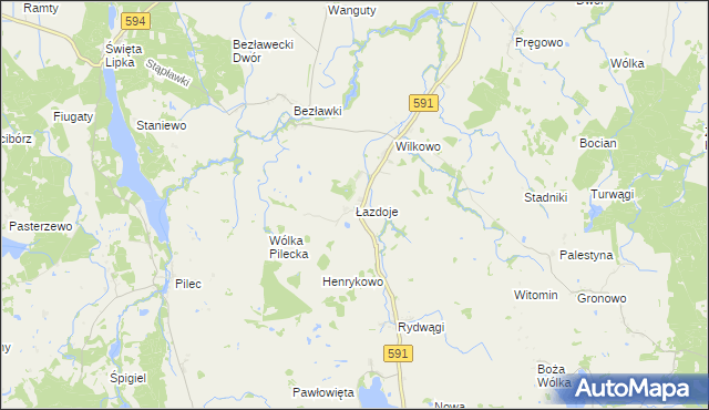 mapa Łazdoje, Łazdoje na mapie Targeo