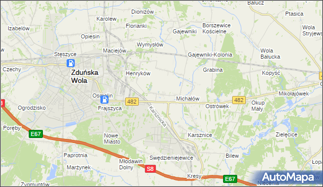 mapa Krobanów, Krobanów na mapie Targeo