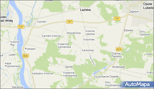 mapa Kępa Piotrawińska, Kępa Piotrawińska na mapie Targeo