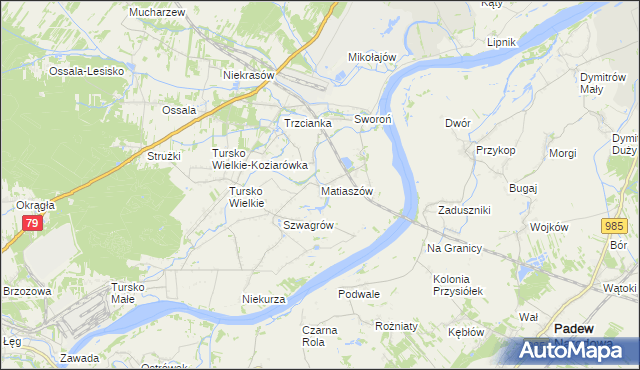mapa Matiaszów, Matiaszów na mapie Targeo