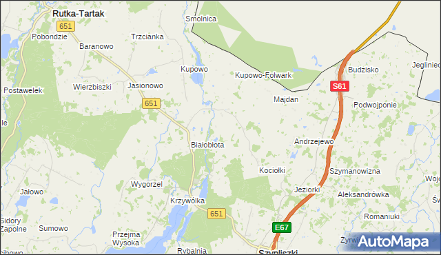 mapa Postawelek, Postawelek na mapie Targeo